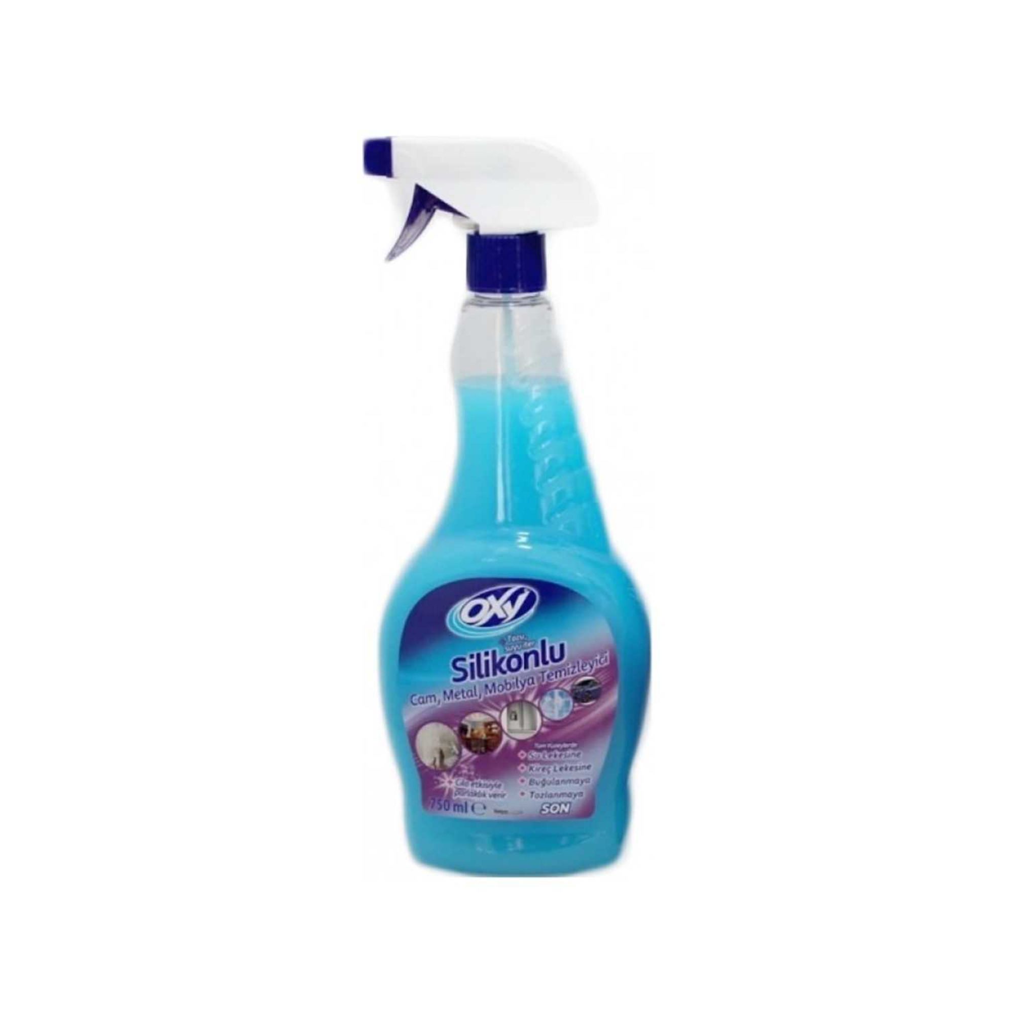 Oxy Slikonlu, Cam, Metal, Mobilya Temizleyici 750 ml